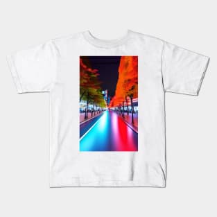 Electric Tokyo Nights Kids T-Shirt